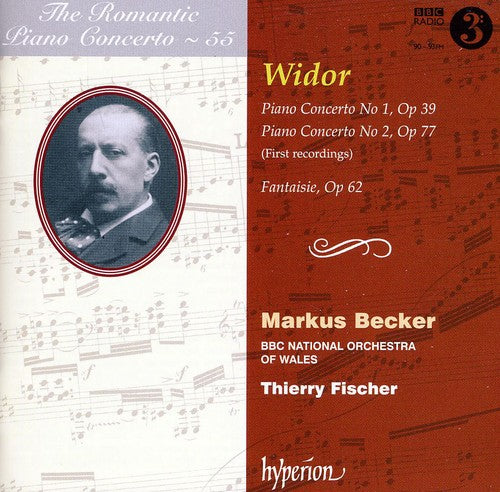 the album cover for Widor / Bbc National Orch Of Wales / Fischer - Romantic Piano Concerto 55