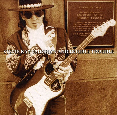 the album cover for Stevie Ray Vaughan & Double Trouble - Live at Carnegie Hall