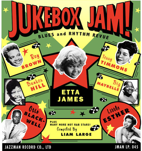 the album cover for Jukebox Jam! Blues & Rhythm Revue - Jukebox Jam!: Blues and Rhythm Revue