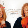 the album cover for Mozart / Haydn / Podger / Rogers - Duos For Violin & Viola K423 & 424 & Menuetto K487