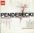 the album cover for Krzysztof Penderecki - Penderecki: Threnody to Victims of Hiroshima / Various