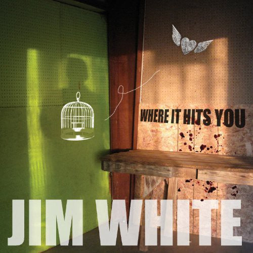 the album cover for Jim White - Where It Hits You