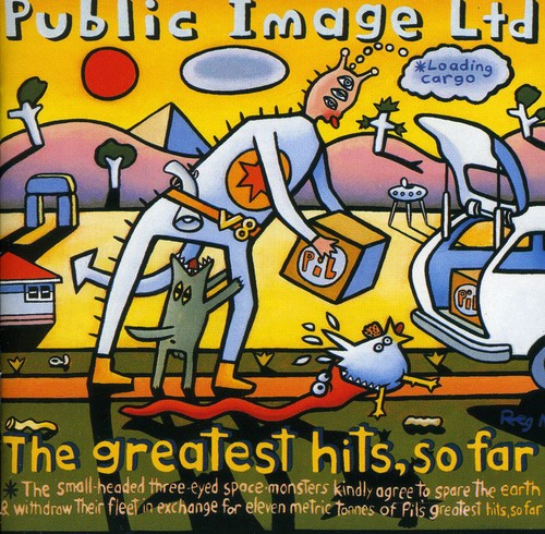 the album cover for Public Image Ltd. - Greatest Hits So Far (2012 Remasters) [Import]