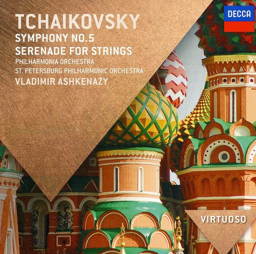the album cover for S.E. Elgar - Virtuoso: Tchaikovsky: Sym 5 Serenade for Strings