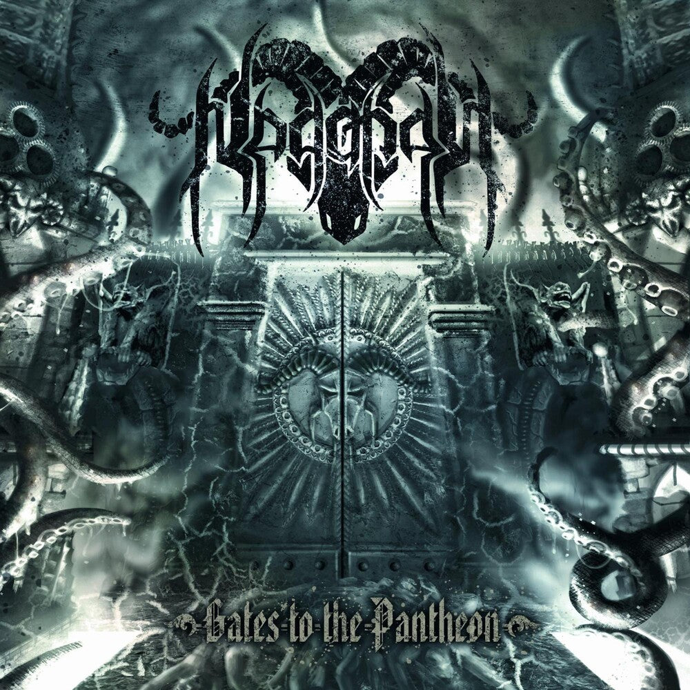 the album cover for Negator - Gates to the Pantheon
