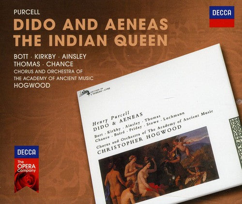 the album cover for Catherine Bott - Dido & Aeneas: The Indian Queen