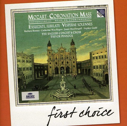 the album cover for Barbara Bonney - First Choice: Mozart Coronation Mass Exsultate