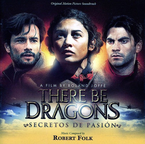 the album cover for Robert Folk - There Be Dragons: Secretos de Pasion (Score) (Original Soundtrack)