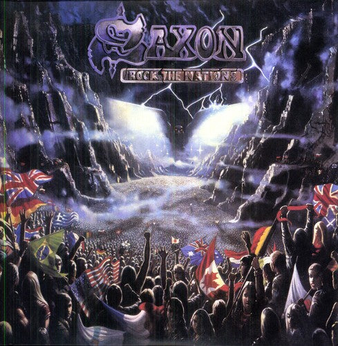 the album cover for Saxon - Rock the Nations