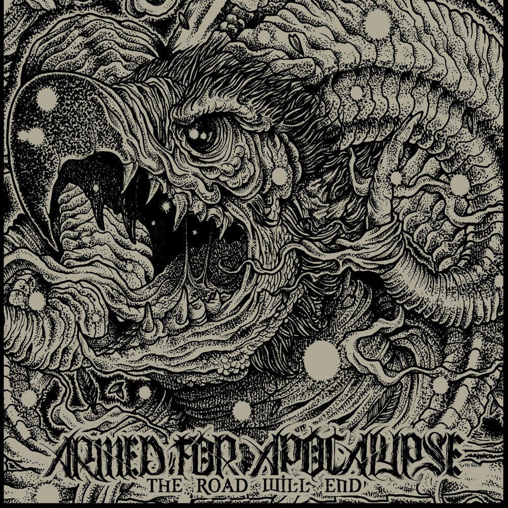 the album cover for Armed For Apocalypse - The Road Will End