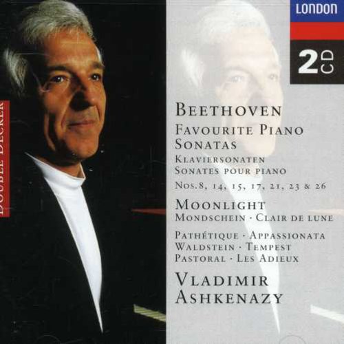 the album cover for VLADIMIR ASHKENAZY - Moonlight & Pathetique Piano Sonatas