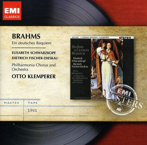the album cover for Brahms / Otto Klemperer - Ein Deutsches Requiem