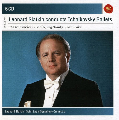 the album cover for LEONARD SLATKIN - Leonard Slatkin Conducts Tchaikovsky Ballets