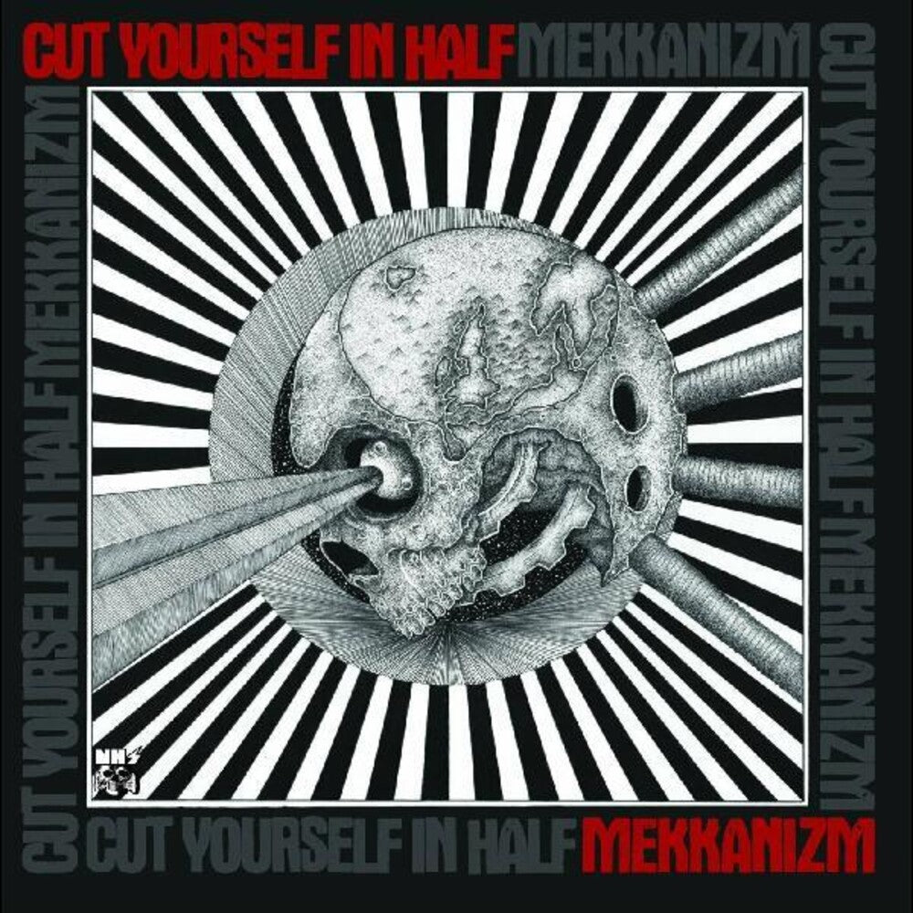 the album cover for Cut Yourself In Half - Mekkanism