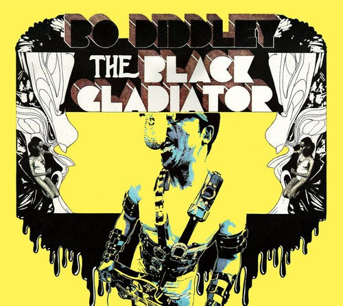 the album cover for Bo Diddley - The Black Gladiator