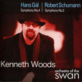 the album cover for Kenneth Woods - Symphony No. 4 / Symphony No. 2
