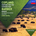 the album cover for Los Angeles Philharmonic Orchestra - Virtuoso: Copland Fanfare for the Common Man