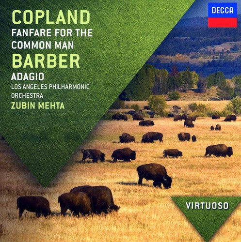 the album cover for Los Angeles Philharmonic Orchestra - Virtuoso: Copland Fanfare for the Common Man