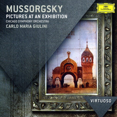the album cover for Chicago Symphony Orchestra - Mussorgsky: Pictures at An Exhibition