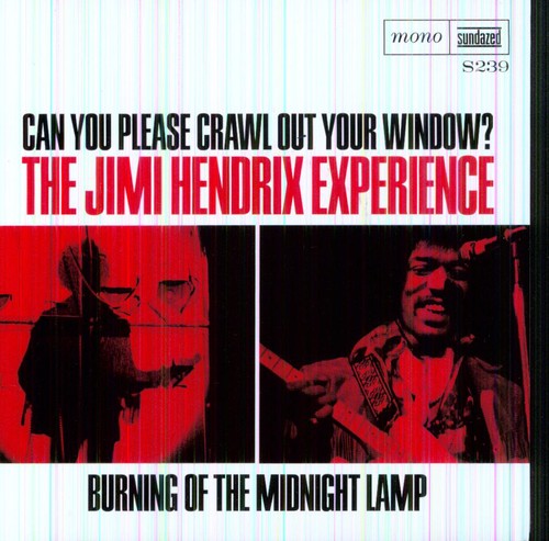 the album cover for Jimi Hendrix - Can You Please Crawl Out Your Window/Burning Of The Midnight Lamp