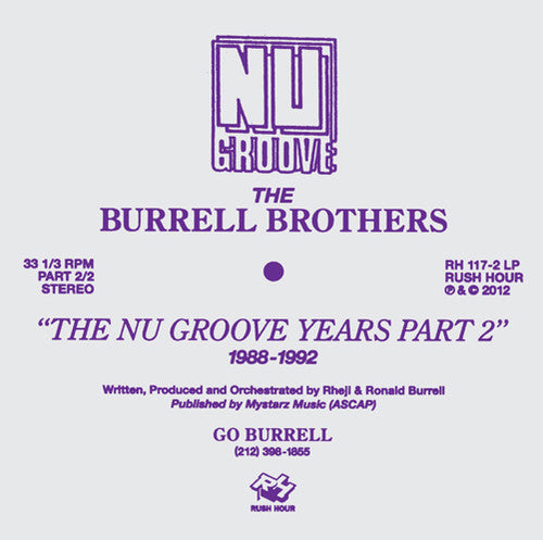 the album cover for Burrell Brothers - The Burrell Brothers Present: The Nu Groove Years Part 2