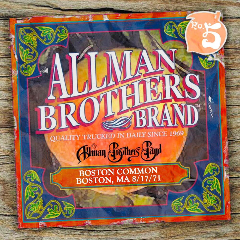 the album cover for The Allman Brothers Band - Boston Common 8/17/71