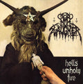 the album cover for Nunslaughter - Hell's Unholy Fire