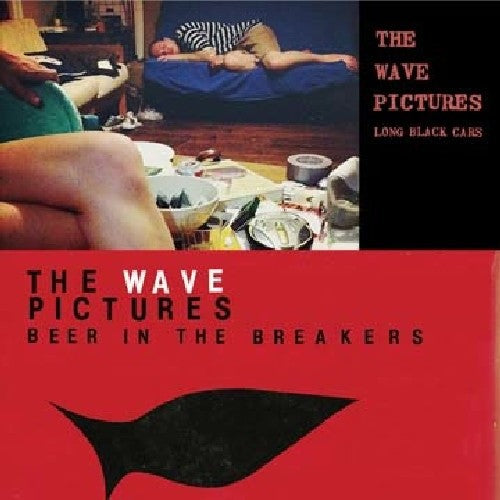 the album cover for Wave Pictures - Long Black Cars / Beer in the Breakers