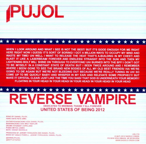the album cover for PUJOL - Reverse Vampire