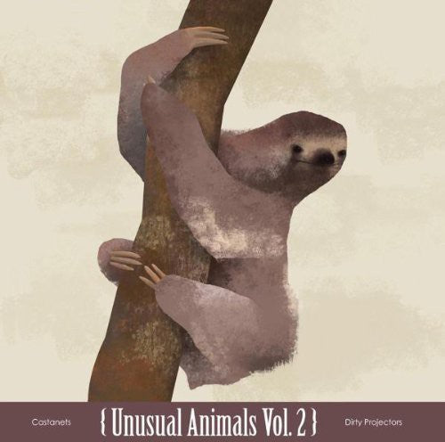 the album cover for Castanets/Dirty Projectors - Vol. 2-Unusual Animals