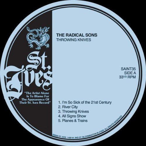 the album cover for Radical Sons - Throwing Knives