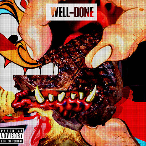the album cover for Statik Selektah - Well Done [Orange/White Swirl LP]
