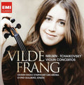 the album cover for Vilde Frang - Nielsen & Tchaikovsky: Violin Concertos