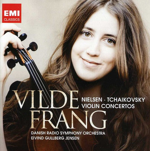 the album cover for Vilde Frang - Nielsen & Tchaikovsky: Violin Concertos