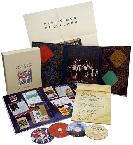 the album cover for Paul Simon - Graceland: 25th Anniversary Edition [Deluxe Edition] [Box Set] [2CD/2DVD]