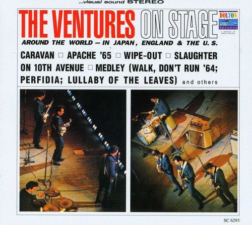 the album cover for The Ventures - On Stage