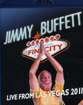 the album cover for Jimmy Buffett - Welcome To Fin City/Live From Las Vegas, Oct. 2011