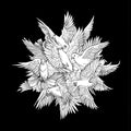 the album cover for Fyrnask - Eldir Nott