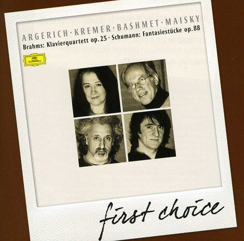 the album cover for Martha Argerich - First Choice: Piano Quartet Op 25 No 1 Schumann