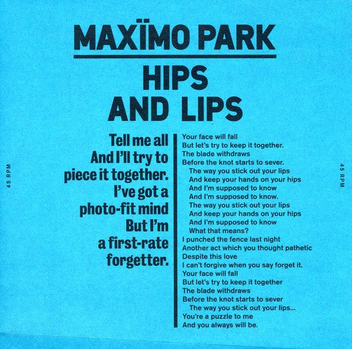 the album cover for Max Mo Park - Hips & Lips