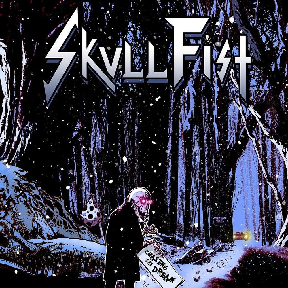 the album cover for Skull Fist - Chasing the Dream