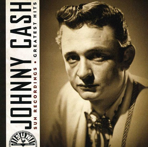 the album cover for Johnny Cash - Sun Recordings: Greatest Hits