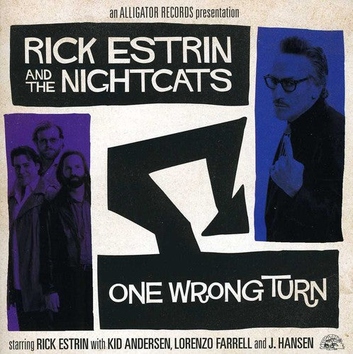 the album cover for Rick Estrin & The Nightcats - One Wrong Turn