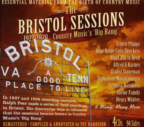 the album cover for Bristol Sessions 1927/28-Country Mus - The Bristol Sessions 1927-28-Country Music's Big Bang