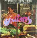 the album cover for Don Cherry /Krzysztof Penderecki - Actions