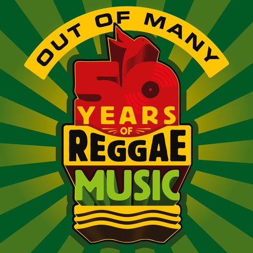 the album cover for Out Of Many 50 Years Of Jamaican Music / Various - Out Of Many: 50 Years Of Jamaican Music