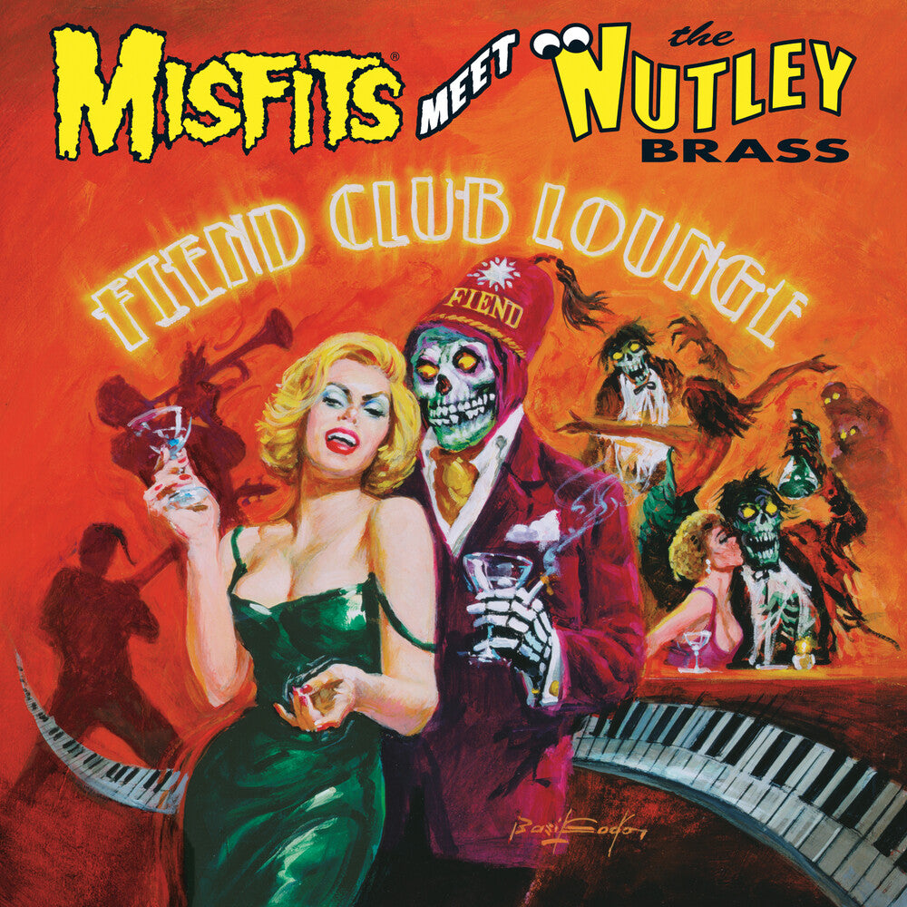 the album cover for The Misfits Meet the Nutley Brass - Fiend Club Lounge [Expanded]