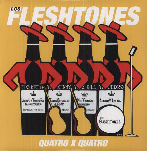 the album cover for The Fleshtones - Quatro X Quatro