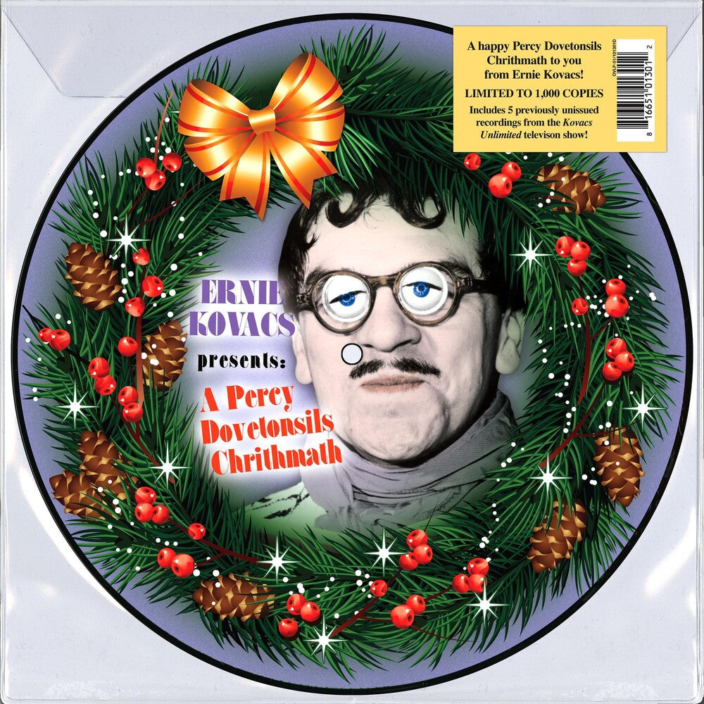the album cover for Ernie Kovacs - Presents a Percy Dovetonsils Chrithmath