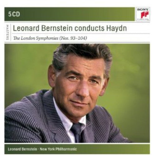 the album cover for Leonard Bernstein - Leonard Bernstein Conducts Haydn Symphonies
